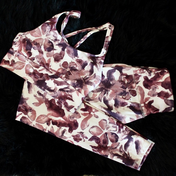 Pants - BALANCE COLLECTION SET Women High Rise Dri Wick Legging and Matching Sports Bra